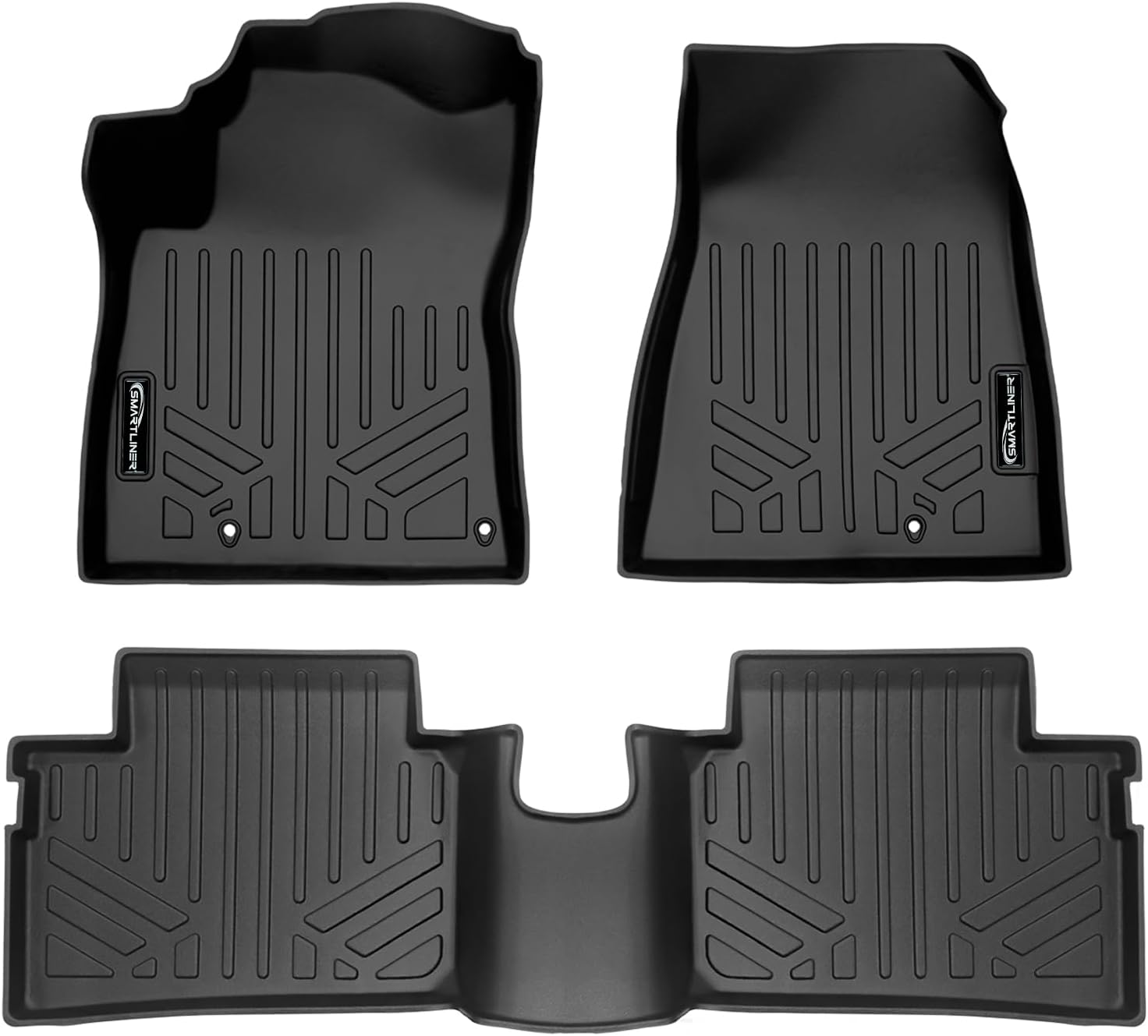 SMARTLINER All Weather Custom Fit 2 Row Floor Mat Liner Set Compatible with 2023-2025 Kia NIRO PHEV (Only Fits Plug-in Hybrid Models)
