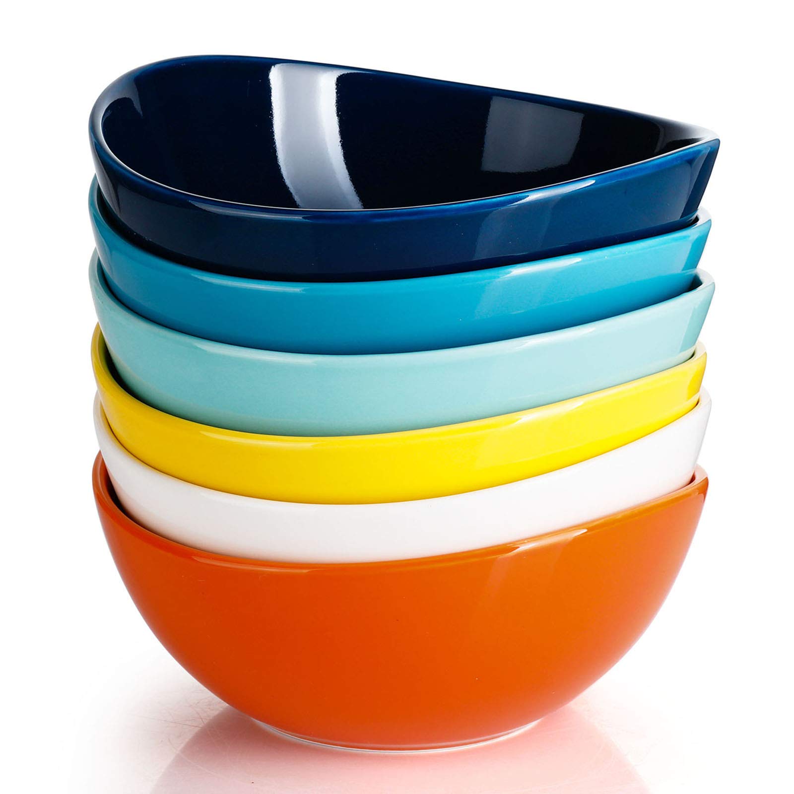 Sweese Small White Porcelain Bowls - Set of 6 -12