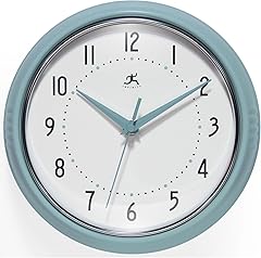Infinity Instruments Retro 9 . 5 Inch Round Indoor Wall Clock, Baby Blue Infinity Instruments Retro 9 . 5 Inch Round Indoor Wall Clock, Baby Blue product image