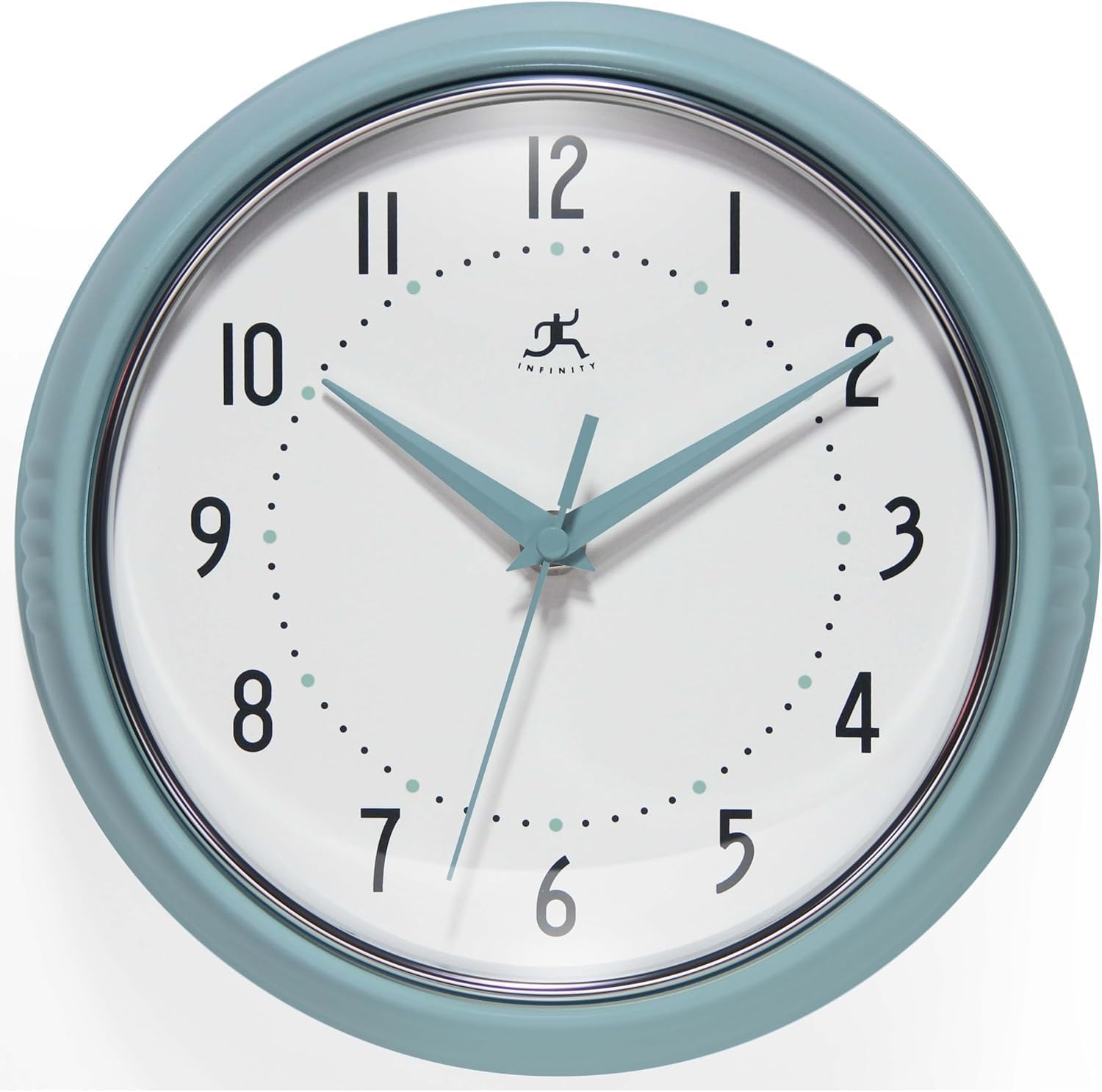 Horloge murale bleu layette vintage pour décorer une chambre d'enfant ou un salon rétro