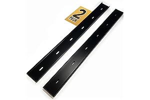 Set of 2 steel c channel brackets for woodworking