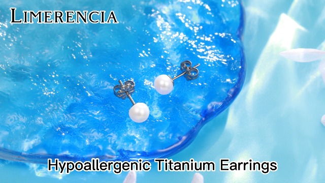 Limerencia Orecchini A Bottone In Titanio Con Perle D'Acqua Dolce Vere – 5/6/7/8 Mm, Anallergici