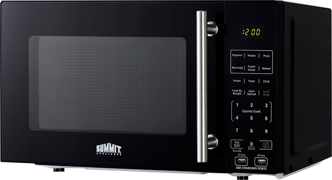 Summit Appliance CWSUITE43R 43" Wide Casework Suite, Black; Refrigerator and Microwave Included; ADA Compliant Countertop Height; Leveling Legs; Versatile Configuration; Each Cabinet Ships Assembled