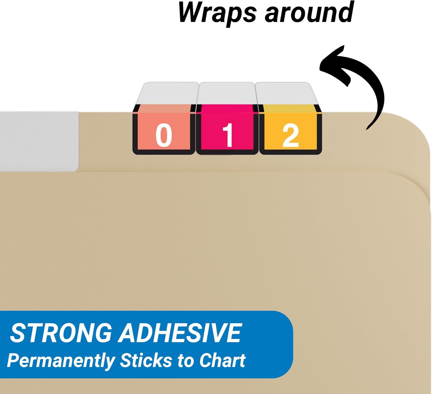 Doctor Stuff - File Folder Labels, Number 4, Tab Products 1306 Match - A1306 Series Chart Stickers, Light Green, 1" x 3/4", #4, 500/Roll