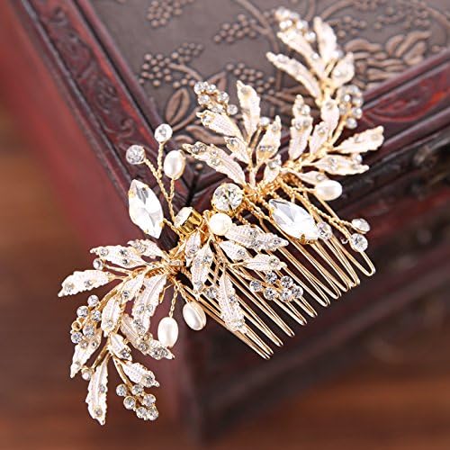 FaFaVila Wedding Hair Comb Rhinestones Crystal Vintage Bridal Hair Clips Combs for Brides and Bridesmaids