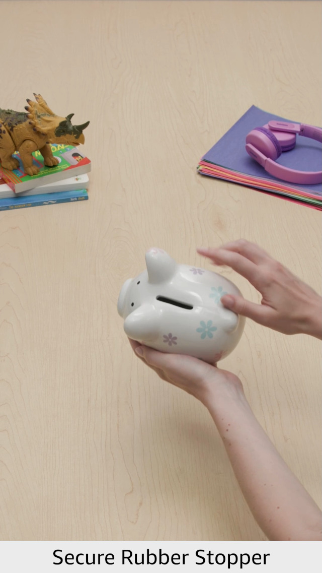 Amazon.com: Kate & Milo Mini Floral Piggy Bank, Ceramic Money