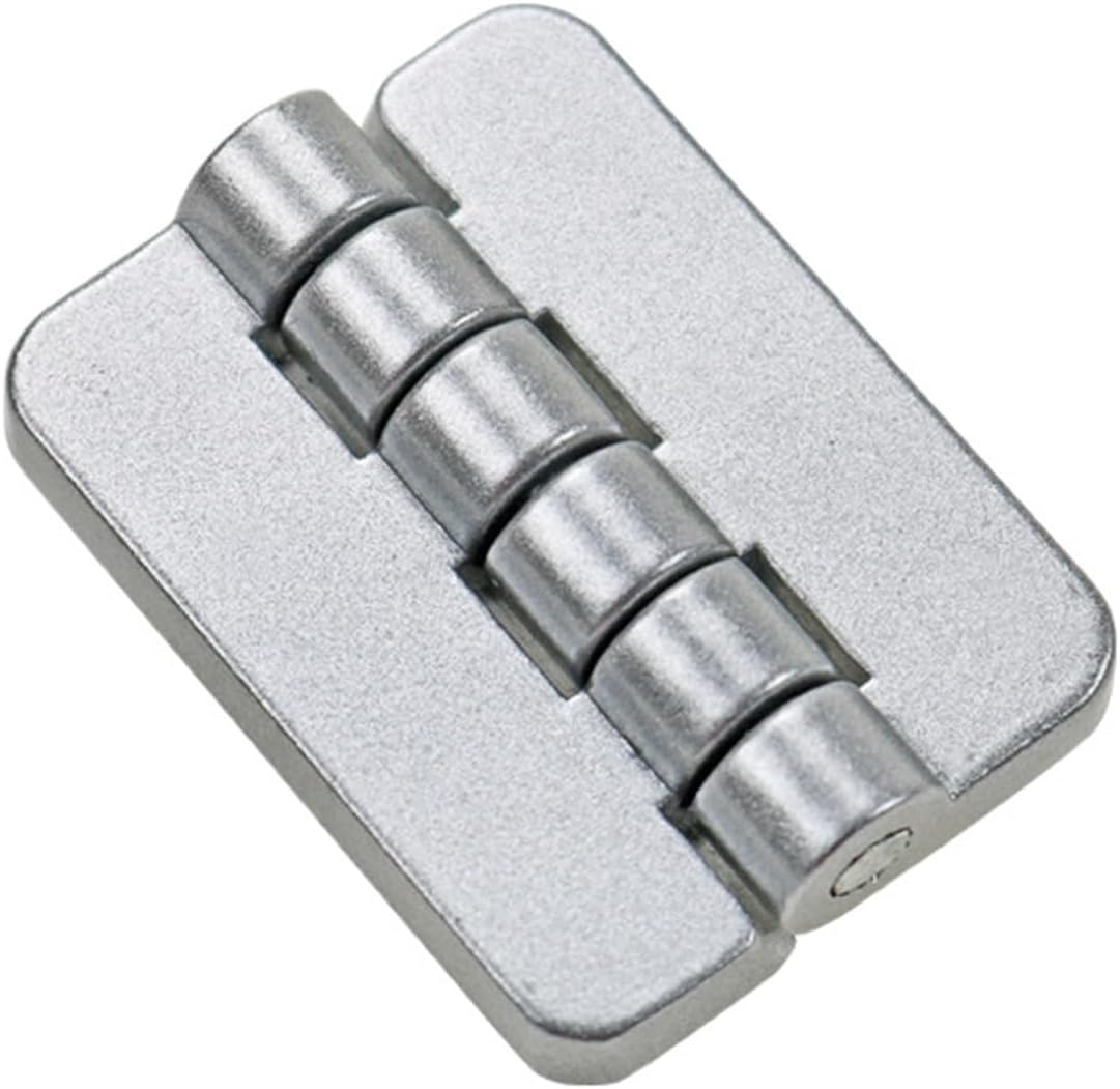 Zinc Alloy Embedded Bolt Hinge Industrial Automation Equipment Cabinet Door 1Pcs(Matte A)