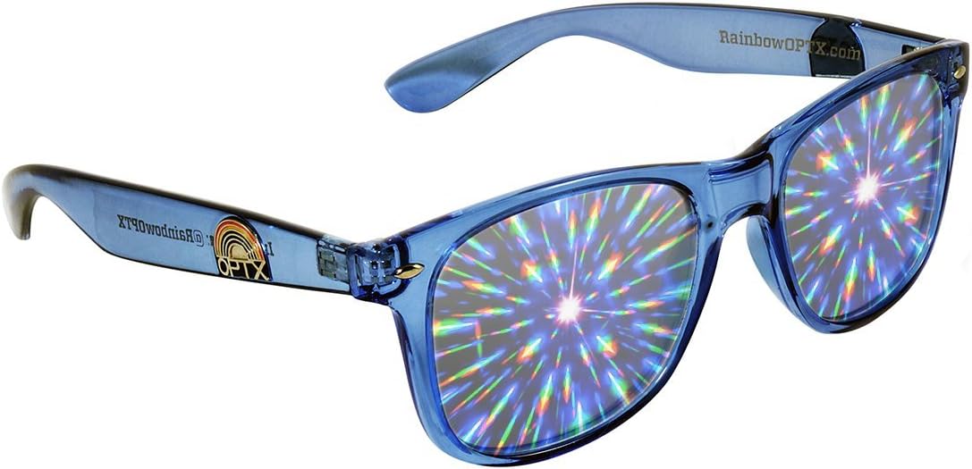 RainbowOPTX Diffraction Glasses - The Original Prism Rave Sunglasses from