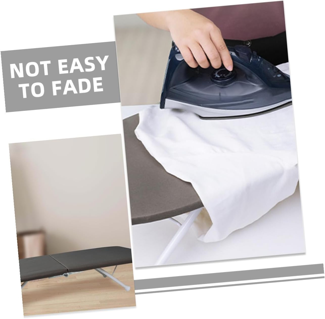 Cabilock Small Tabletop Ironing Board Foldable Portable Ironing Frame with Heat-Resistant Cover for Home and Travel Use
