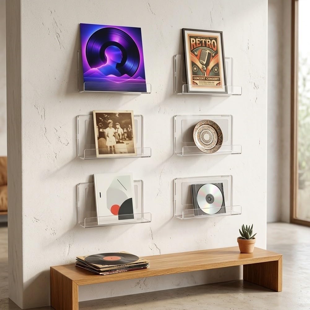 Pack 6 para soportes Vinilo Pared Acrílico Pack 6 para soportes