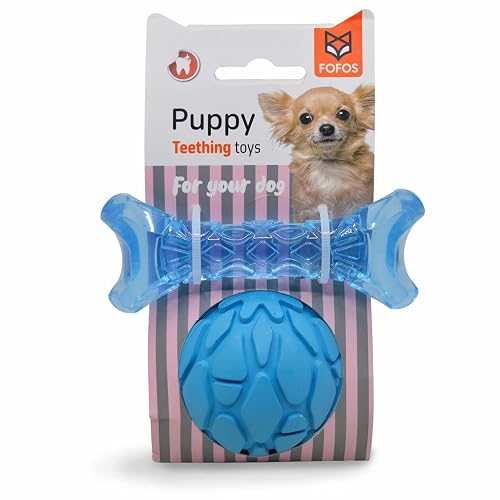 FOFOS Conjunto de Juguetes para Cachorros Milk Bone & Ball para la dentición, Perros pequeños