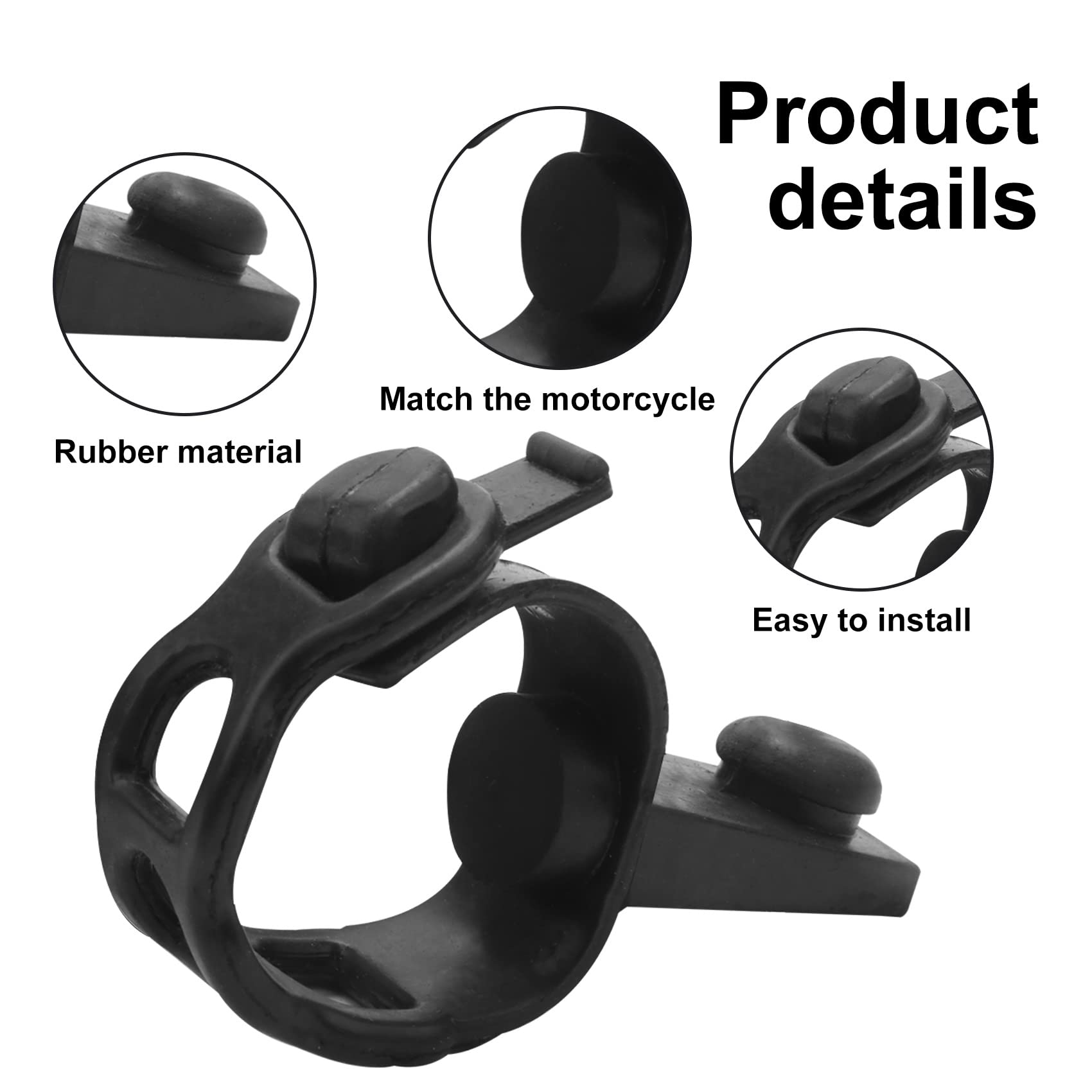 Supports De Fixation Phare Moto En Caoutchouc - Lot De 4 - Pour KTM XCW, EXCF, FC250, Etc. (2005-2020) - Montage Universel, Anti-vibration - 11