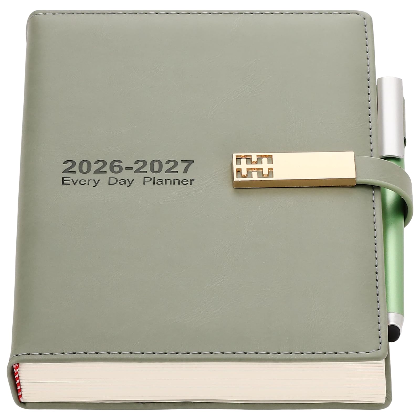 Akademischer Terminkalender 2026–2027 2026–2027, A5, Seite pro Tag von Juli 2026 bis Juni 2027, Organizer, Tagesplaner mit bunten monatlichen Registern, Stift, Stiftschlaufe und Innentasche