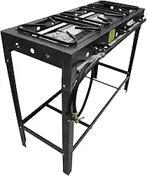 Fogão Caulim de Alta Pressão com 3 Queimadores – Potência, Eficiência e Praticidade para Cozinhas Industriais, Restaurantes, Churrascos e Eventos – Durável, Funcional e de Alto Desempenho