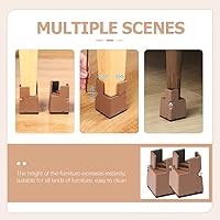 Vista 7 de 4 elevadores de silla ajustables con abrazadera de tornillo resistentes para sofá, mesas, muebles de cama, elevadores de silla, patas de armario