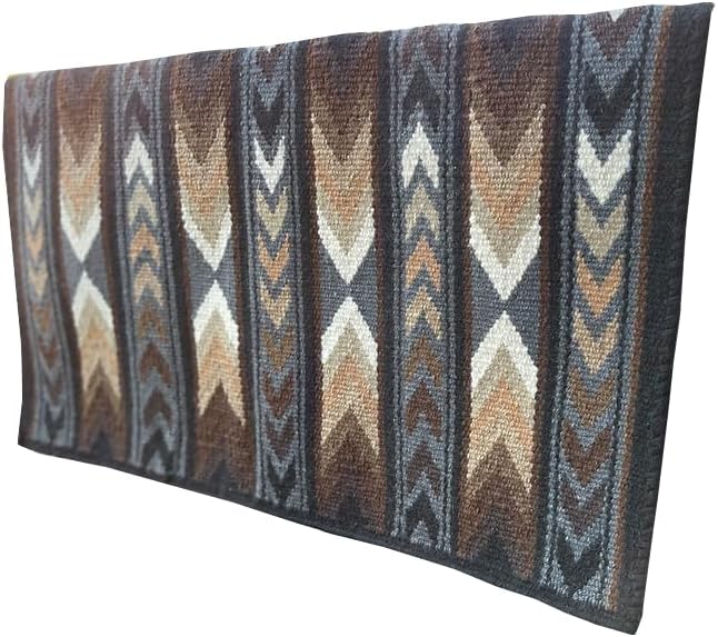 HUMAYL Saddlery Saddle Pad/Blanket for Horses Western Show Horse Saddle Blanket New Zealand Design Handmade Wool Saddle Blanket Top Wool Saddle Pad Regular Size : 34" L x 36" W x 1" inches PAD0403