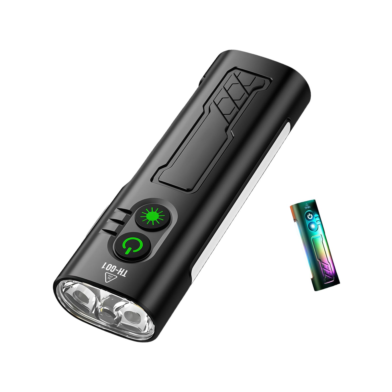 Hsioluted Bright LED Flashlight Compact Size Multiple Mode Settings Waterproof Suitable for Travel Camping Emergencies Camping Flashlight