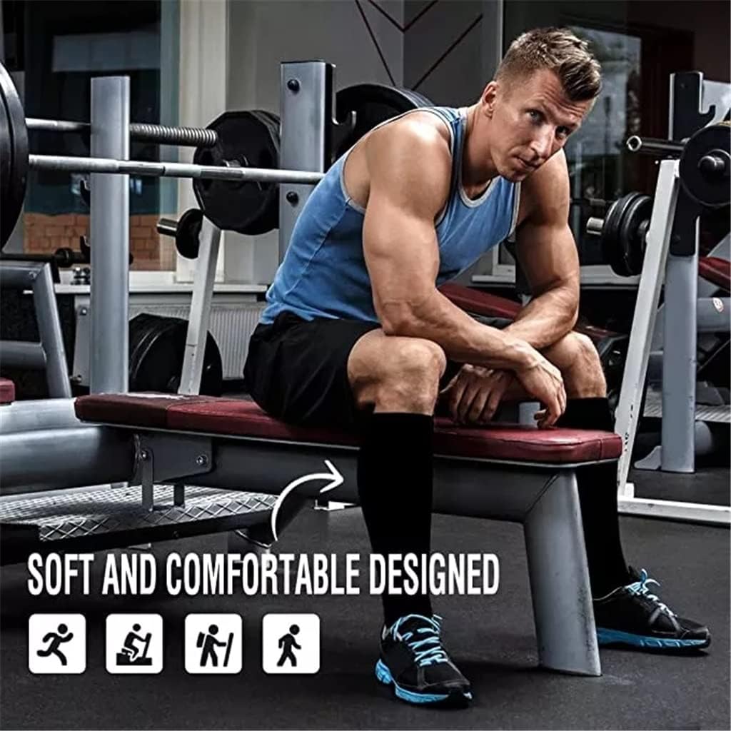 Compression Stockings Blood Circulation Promotion Slimming Socks Anti-Fatigue Comfortable Solid Color