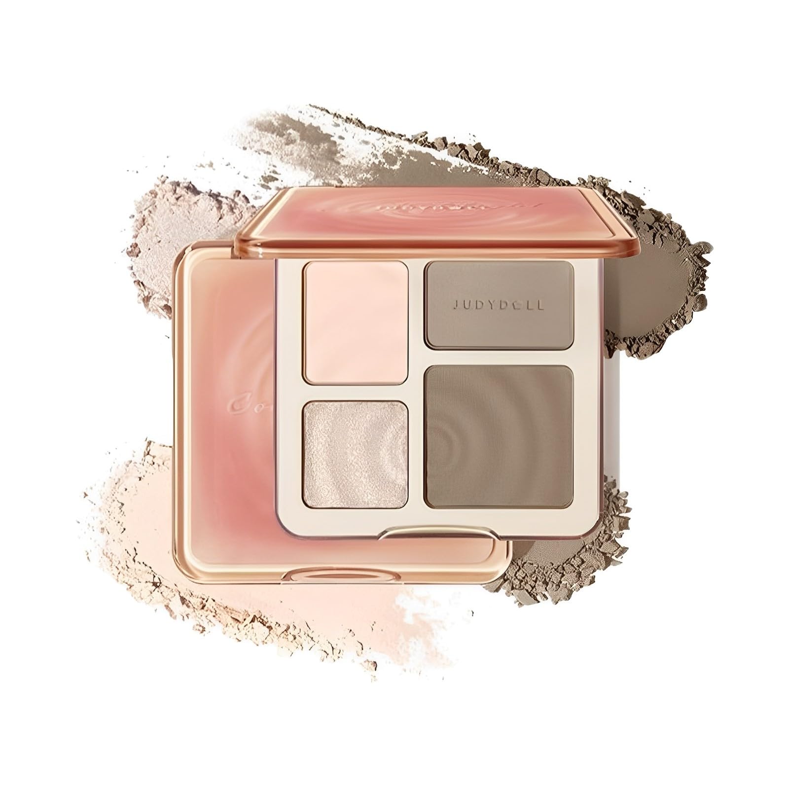 2 In 1 Highlighter Contour Palette,Highlighting & Contouring Palette for Face & Cheeks,Shimmer and Glitter Contour Palletes,Matte Powder Bronzer,Creates Natural Makeup (01#)