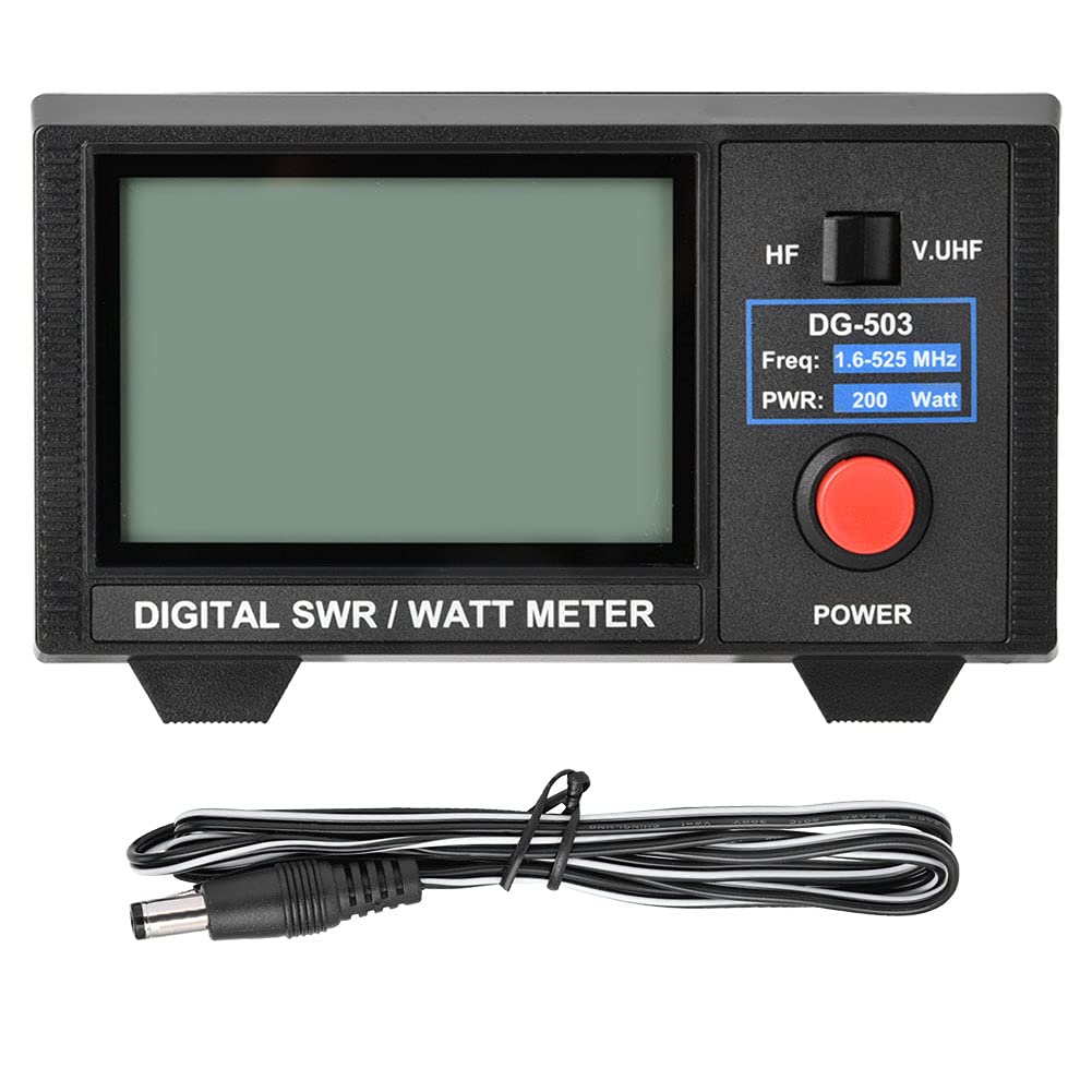 Hf SWR Meter SWR y Medidor de Potencia Dg 503 Digital LCD 3.5 SWR Watt Meter 1.6 60Mhz 125 525Mhz para Radios de Dos