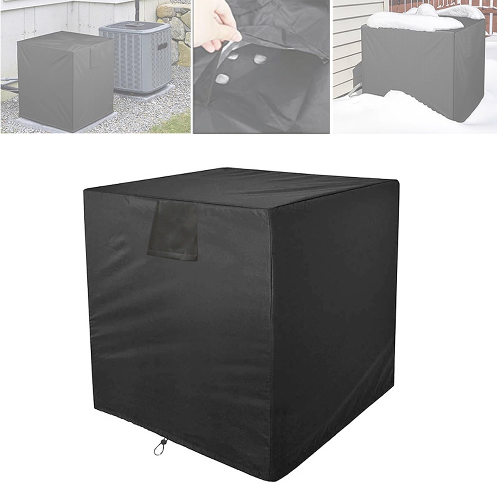 Copri Condizionatore da Esterno in Tessuto Oxford, Copertura Condizionatore Esterno, a Condizionatori da Esterno di Grandi Dimensioni(92x92x99cm/36x36x39in)