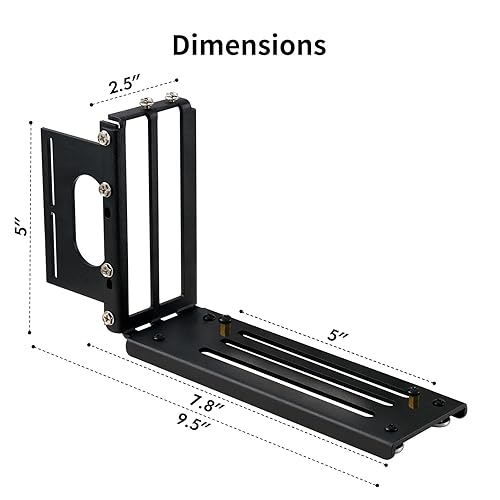 Miniatura 2 de Kit de soporte de montaje vertical para GPU, 3 ranuras PCIE 5.0 soporte para tarjeta gráfica, base eGPU, estación de acoplamiento externa para GPU,