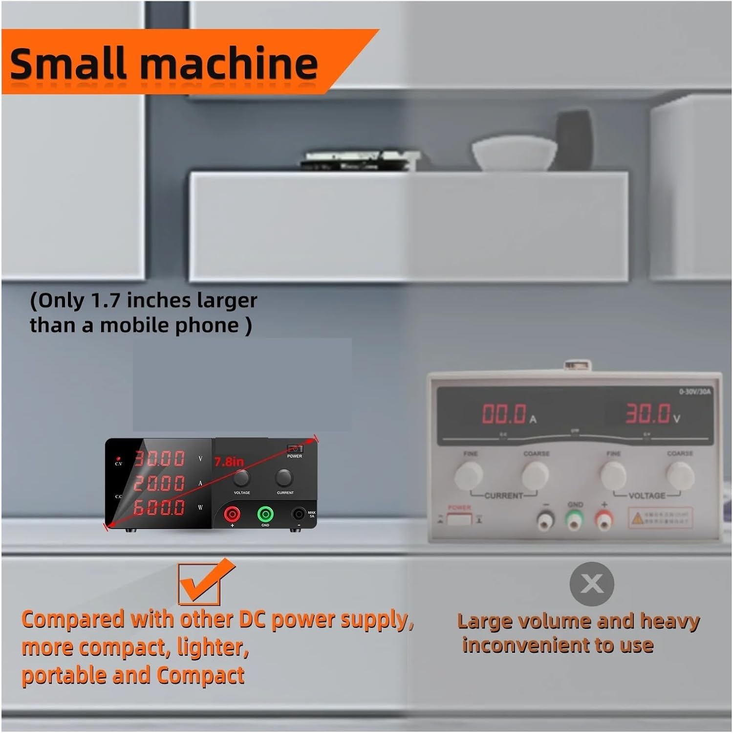 600W 900W 調整可能 DC 電源 ラボベンチソース 高精度 4 桁 LED ディスプレイ付き 30V30A 60V10A 1