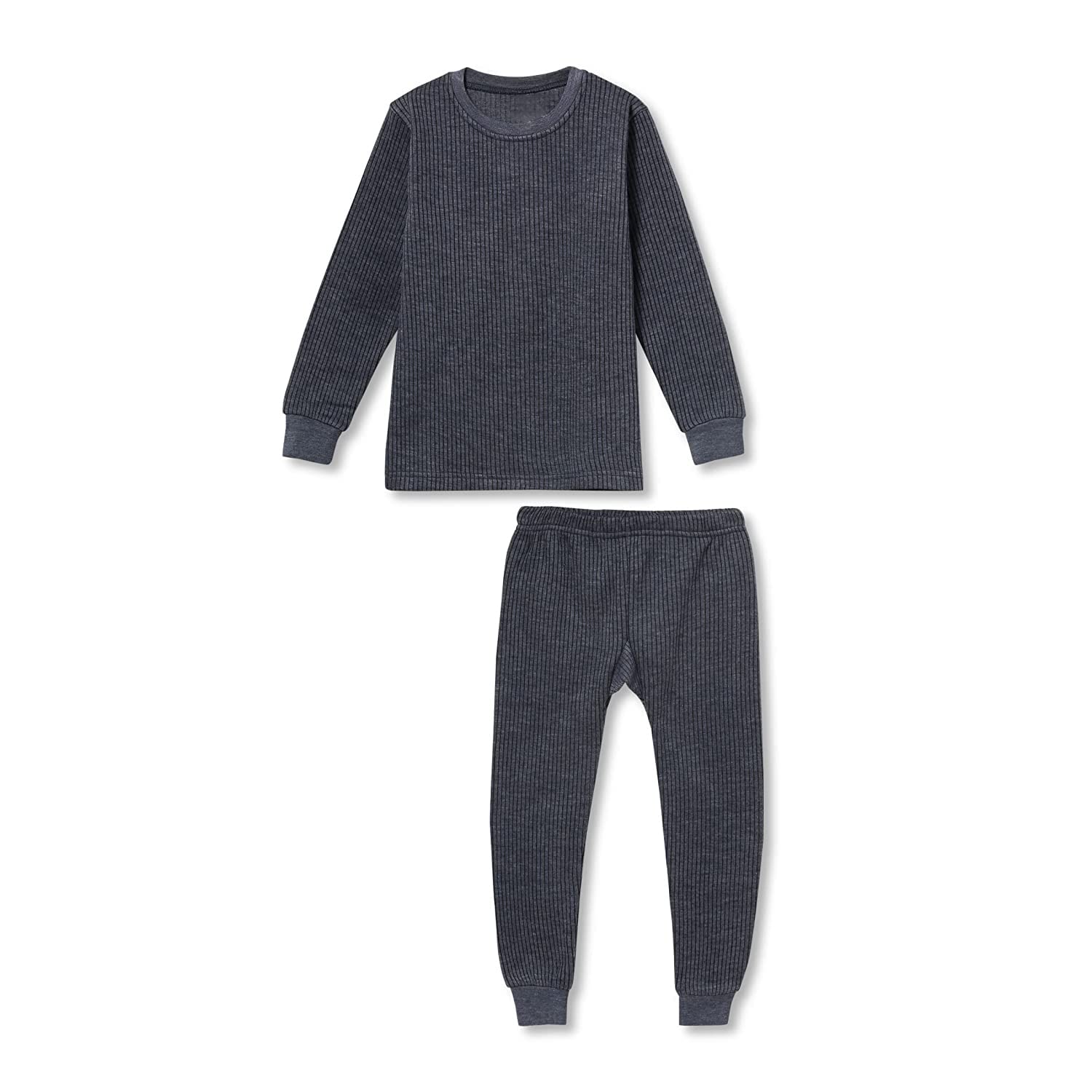 MRD DESIGNER HUBWinter Wear Thermals Full Sleeves Body Warmer Top & Pyjama Sets for Boys & Girls Grey