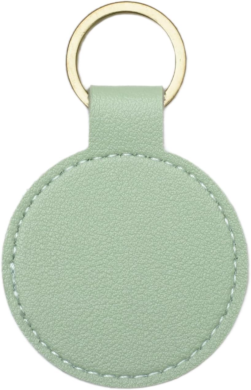 Personalized Leather Keychain, Custom Keychains Bulk, Customized Your LOGO & Text on Dual-sided for Company/School