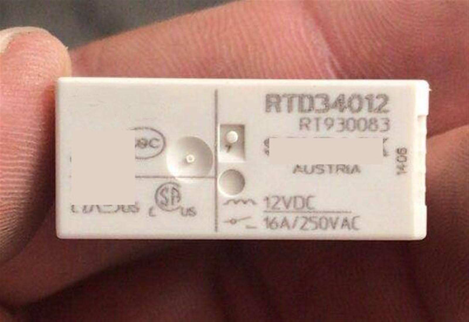 Relé electromecánico RTD34012 12V de 6 terminales para placas electrónicas 3