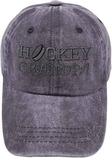 Vintage Washed Hat Hockey Grandpa A 