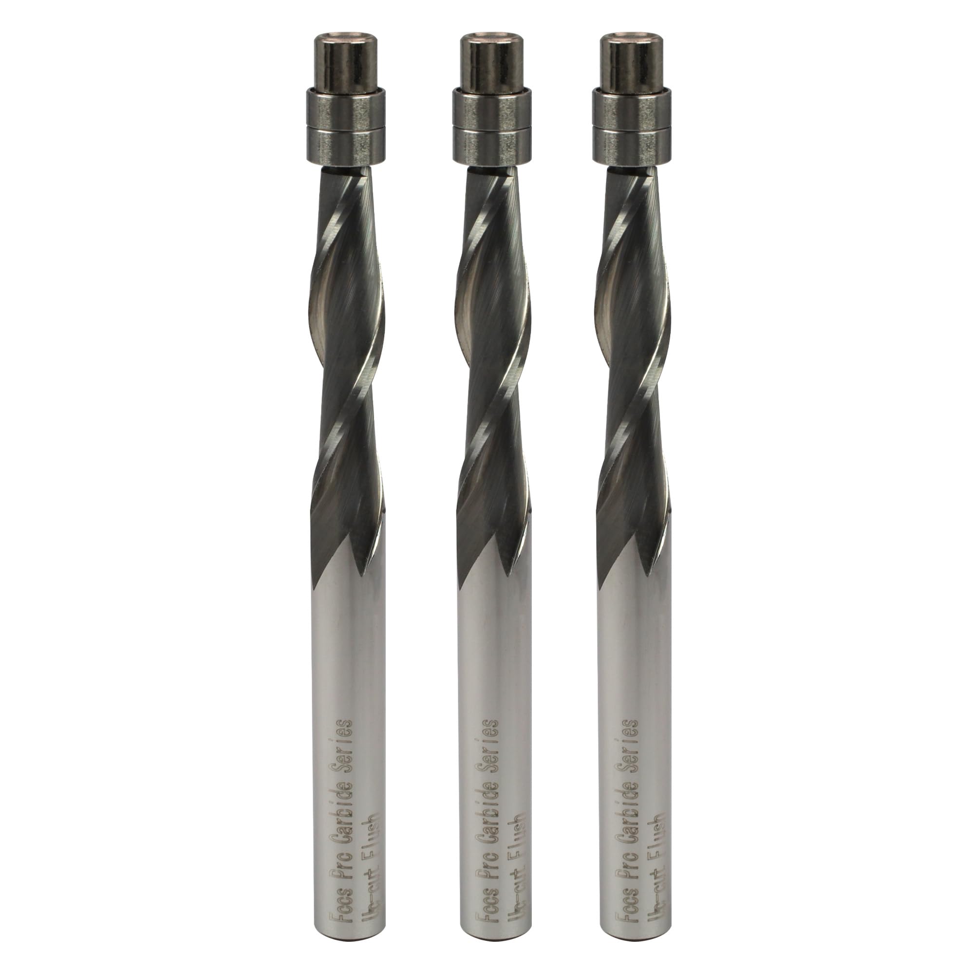 Foos - BEARING ISSUES *DISCOUNTED* Flush Cut Router Bits - 1/4” Shanks - USA Veteran Owned (3 Pack Up Cut)