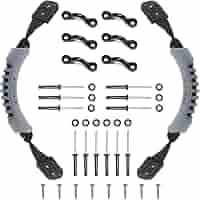 HLOGREE Kayak Handles 2 Pack - Rubber Replacement Handles With Rivets For Easier Kayak Carrying