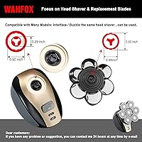 Vista 33 de WAHFOX Cable de carga para afeitadora de cabeza para el aseo libre Freebird Skull Shaver cabeza afeitadora, cable de cargador WAHFOX para muchas