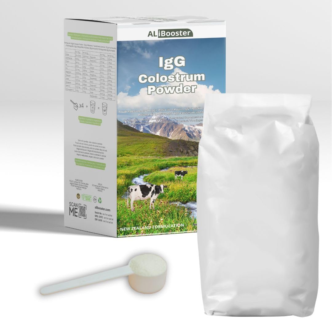 Calostro IgG en polvo 300 g - Mezcla de calostro y leche en polvo - Fuente natural de proteínas, calcio y minerales - Sin conservantes