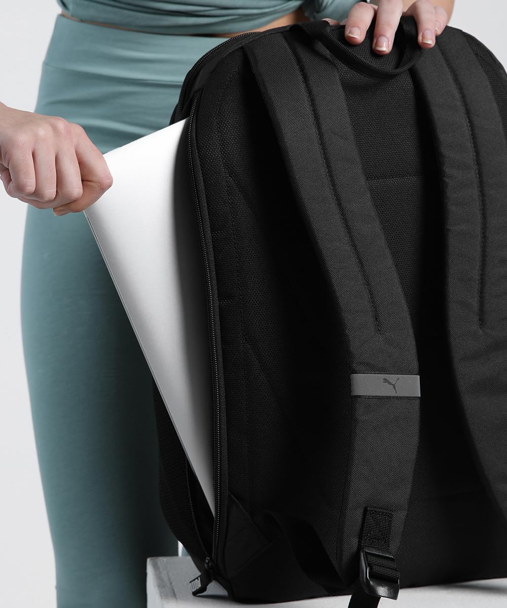 PUMA teamGOAL Backpack with ball net, Sac à dos Adultes unisexes, PUMA Black, OSFA -