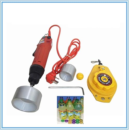 Miniatura 4 de CGOLDENWALL Máquina taponadora de botellas de mano Herramientas de tapado de atornillado eléctrico Máquina de sellado de tapado de botellas Diámetro