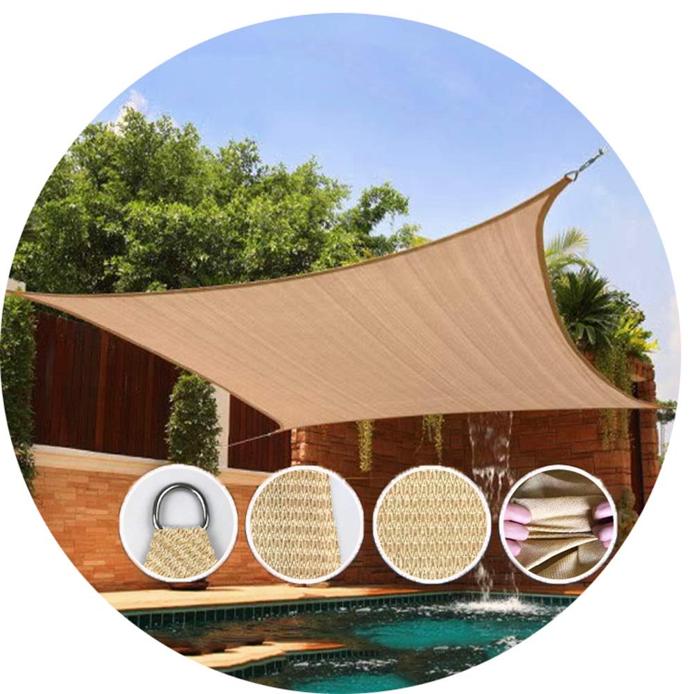 Amazon Co Jp Uvカット シェード セイル 長方形シェードネット日焼け止めは92 95 Uvプロテクションカバー185gsm Hdpeシェーディングメッシュ園芸植物シェルター 6色 Color Creamy Yellow Size 4x6m ホーム キッチン