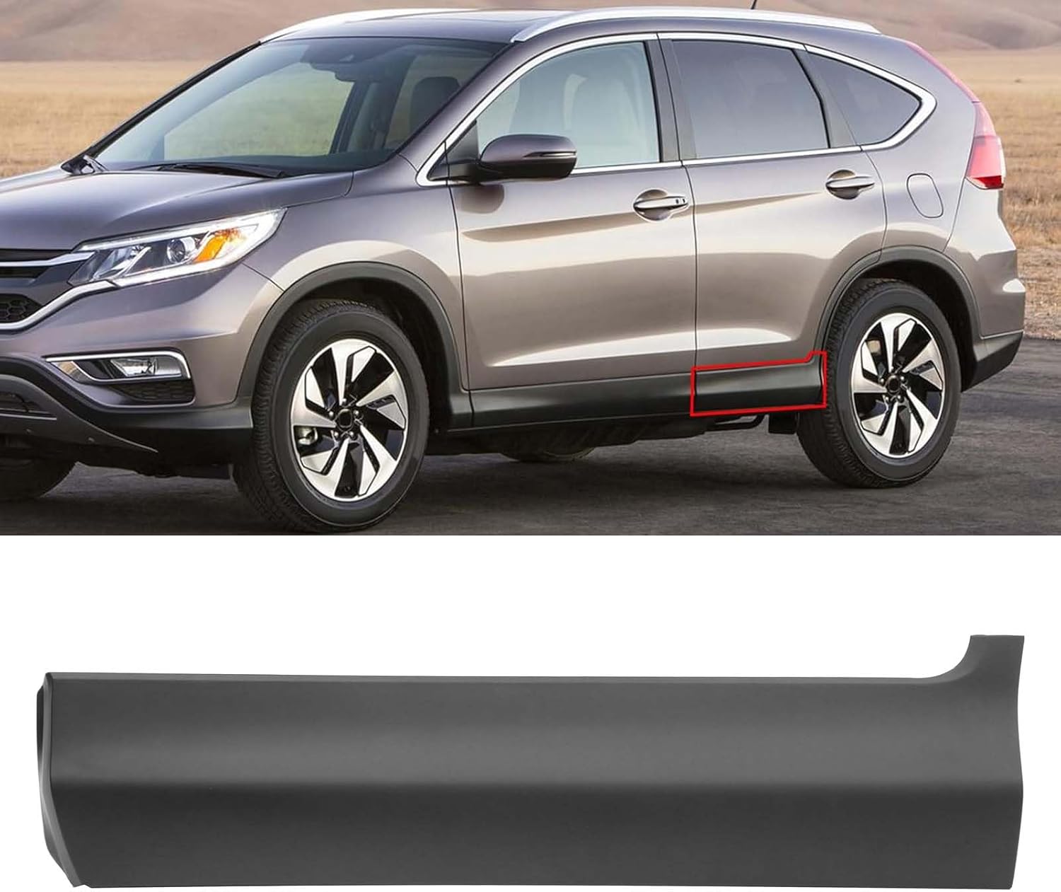 Rear Door Lower Molding Trim Panel Fit for Honda CRV 2012-2016, Left Driver Side