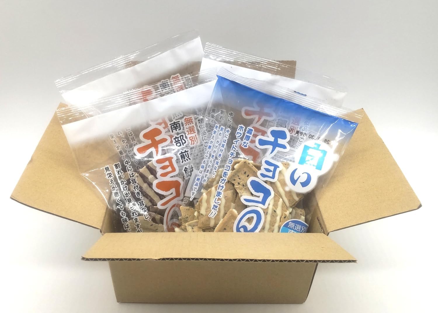 Amazon.co.jp: 南部煎餅 クールBOX チョコQ助3個 白いチョコQ助1個
