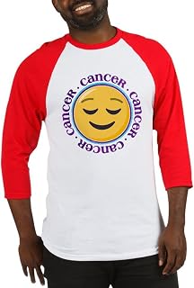 CafePress Emoji Cancer Horoscope Baseball Tee Baseball Shirt