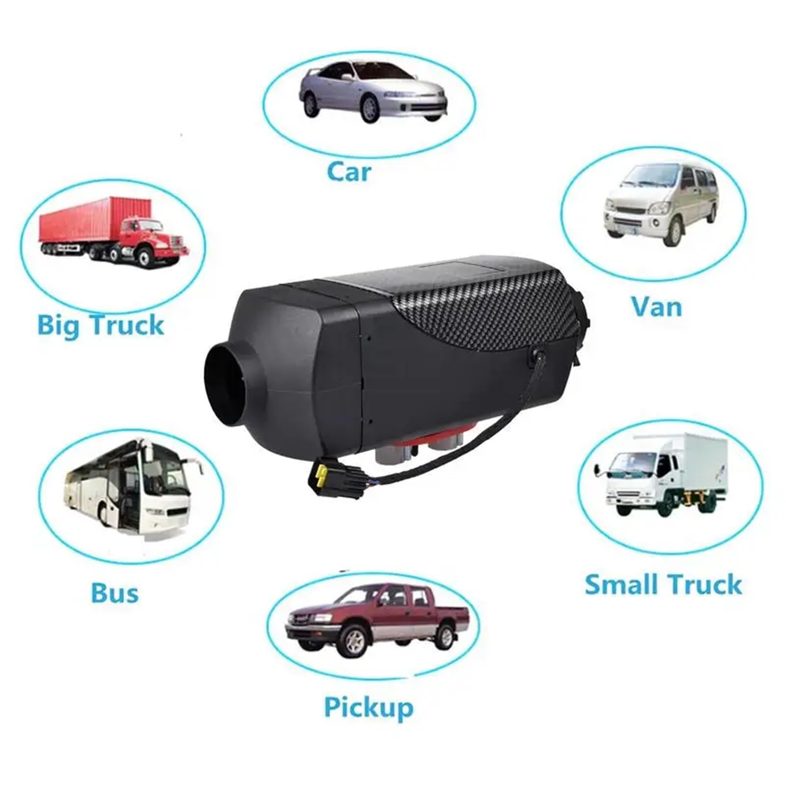 Nagrzewnica postojowa Ogrzewacz Postojowy 12V/24V Diesel 8KW, Cichy, Do Samochodów Ciężarowych, Przyczep, Łodzi, Kamperów, Pasujący Do Websato Eberspacher samochodowy(8KW 12V)