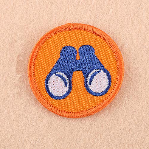 20 pcs of Wholesale Iron on Fabric Patch for Clothing Hat/Embroidered Sew on Applique Cute Patch Fabric Badge Garment DIY Apparel Accessories - Round boy Scout Patch (WFB-45) (Style 11)
