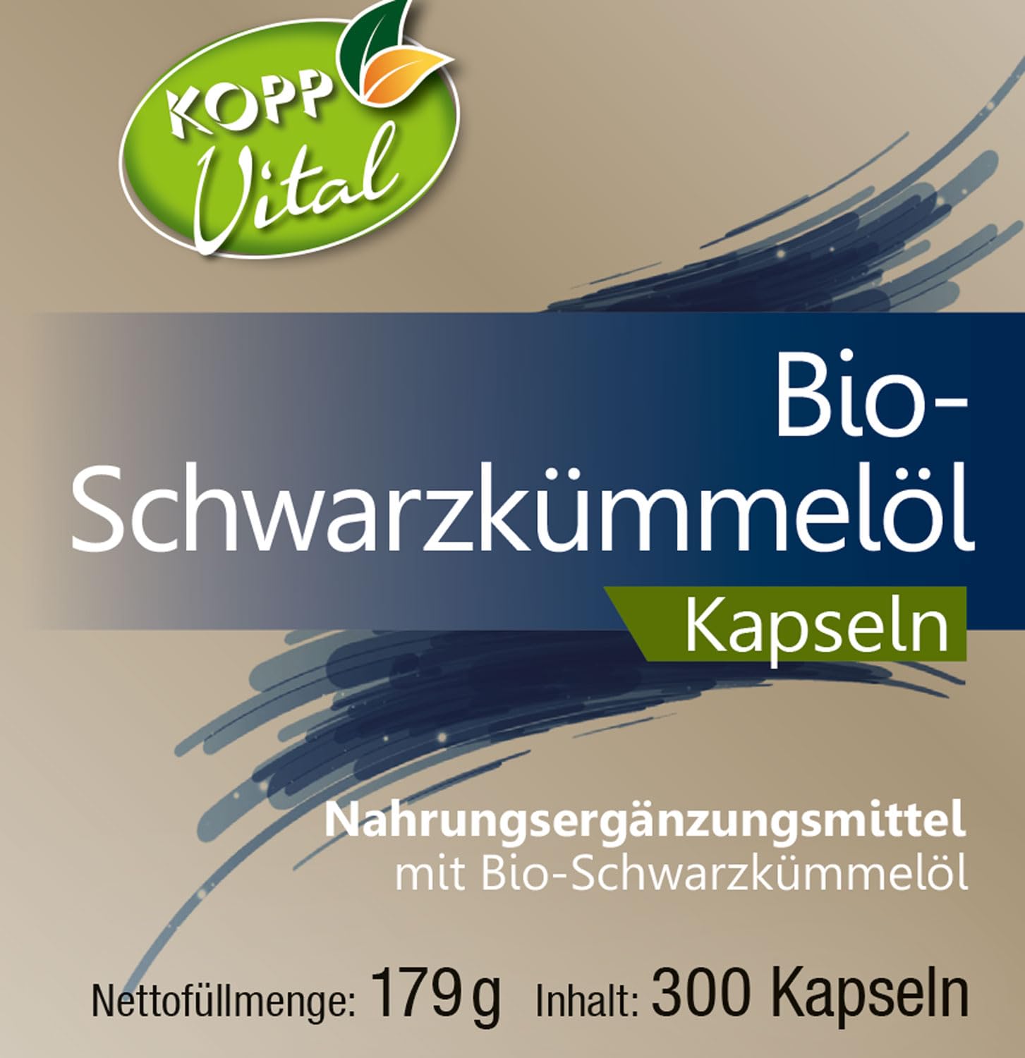 Kopp Vital ® Bio-Schwarzkümmelöl / 250 mg / 300 Kapseln