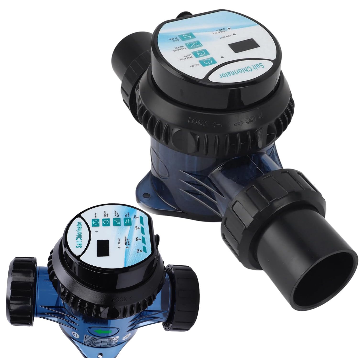 Cloratore Di Acqua Salata,Controllo Intelligente App,Efficiente 4g | Allarme Basso Livello Di Sale,Macchina Efficiente per Il Trattamento Acqua Di Piscina E Vasche Idromassaggio