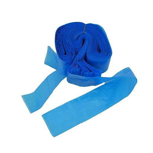 Miniatura 2 de 100 fundas de cordón de clip, caja de plástico azul tatuaje, cubiertas de cable desechables de higiene para tatuajes, bolsas de máquina de tatuaje,