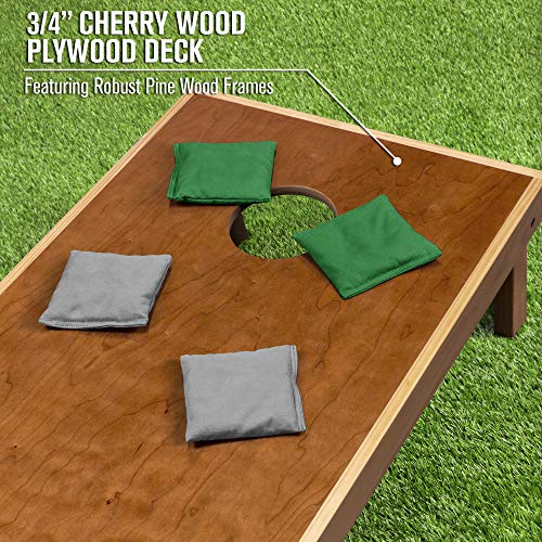 Image of GoSports 4 ft x 2 ft Commercial Grade Cornhole Boards Set