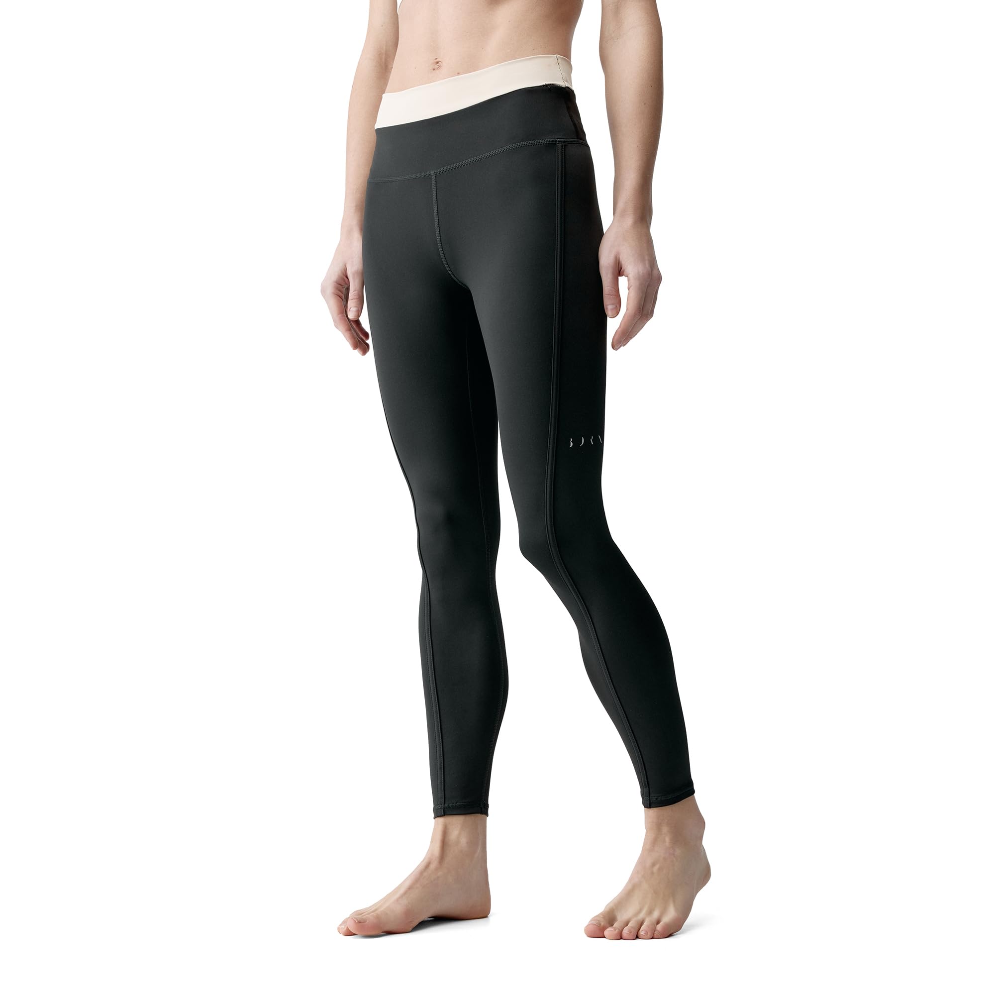 Born Fiorella damskie legginsy do połowy talii, występ, do biegania, treningu, Athleisure, średnia talia, pełna długość