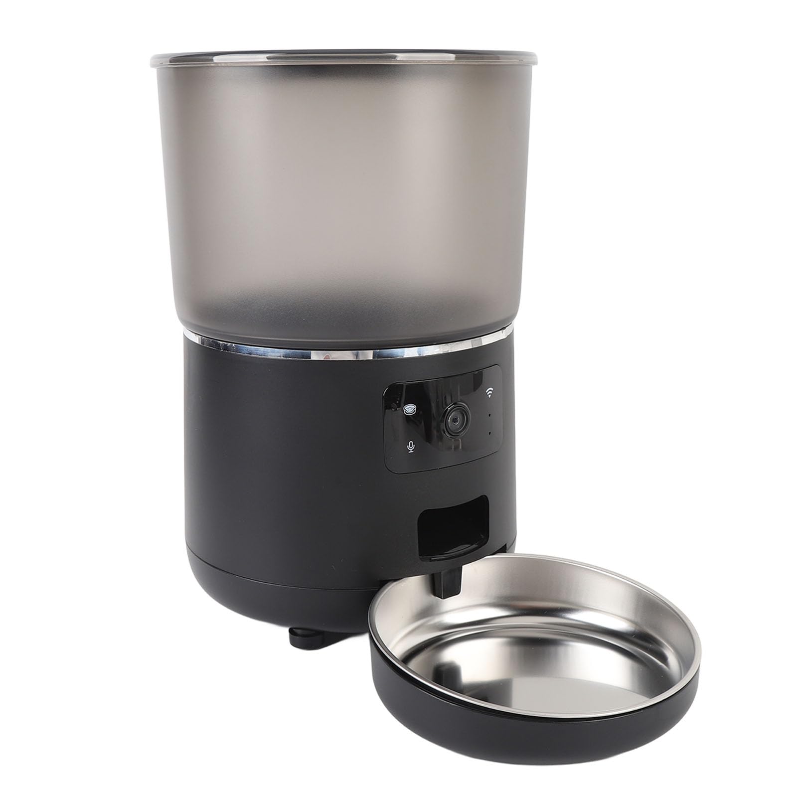 Topiky Comedero Automático para Gatos de 4 litros, Dispensador de Comida Seca con Temporizador, Control por Aplicación, Comedero para Mascotas con Control de Porciones, Diseño Des (Enchufe de la UE)