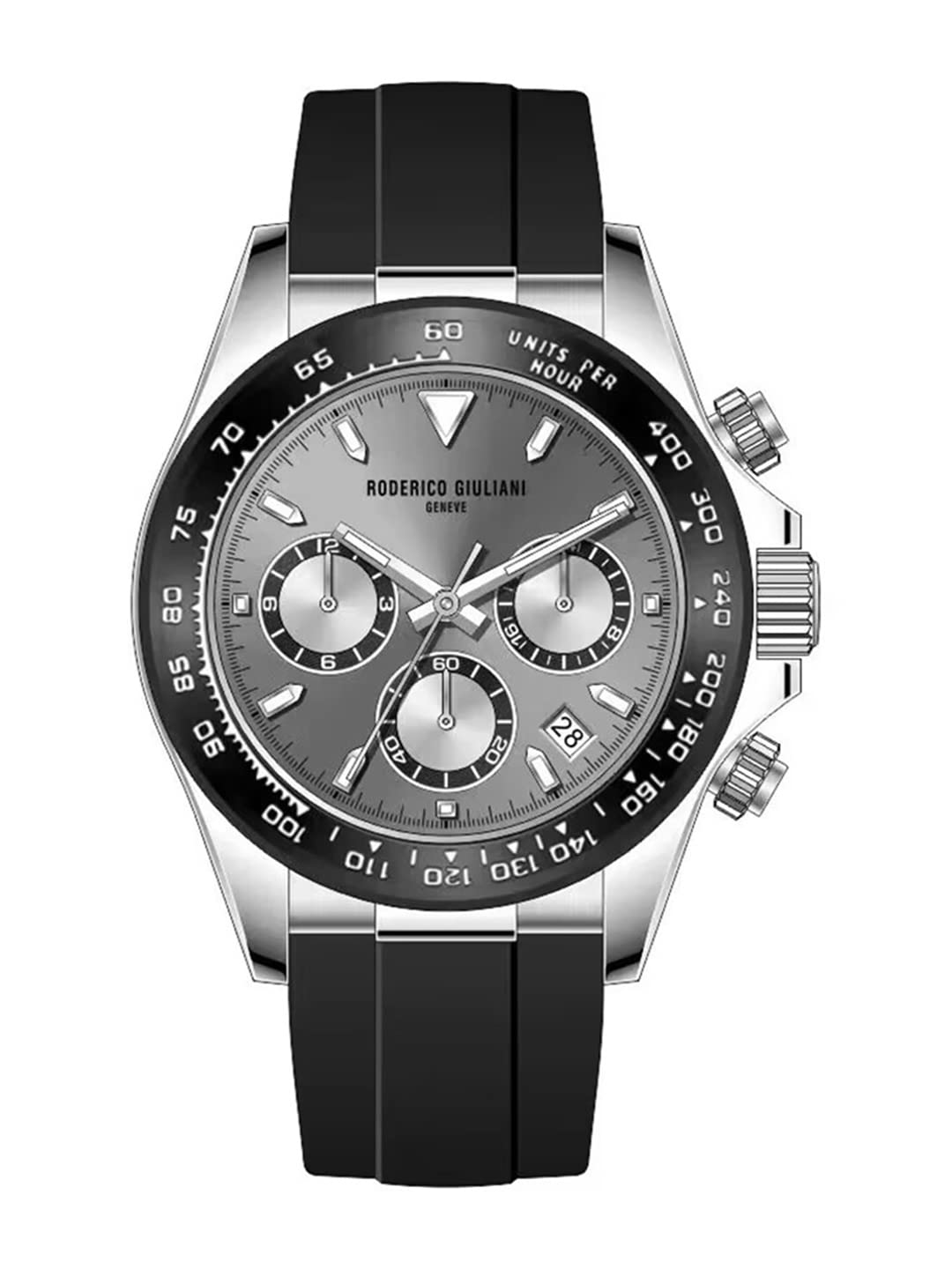 RODERICO GIULIANI Analog Chronograph Grey DIAL Silver CASE Mens Watch MSLC-7801 (B0C6ZQRQJN) Amazon Price History, Amazon Price Tracker